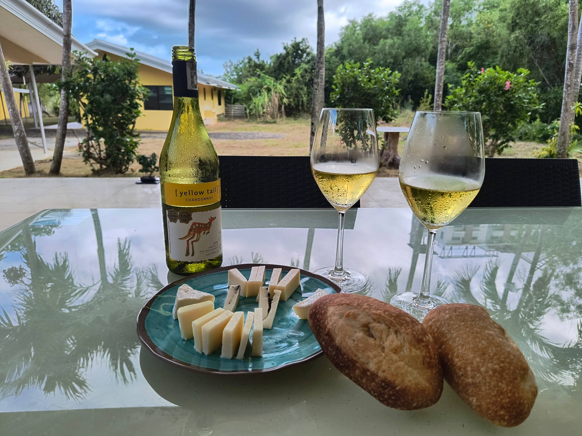 Käse, Wein und Brot